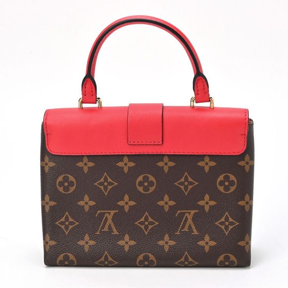Louis Vuitton Monogram Locky BB Canvas calf Leather Shoulder Bag Red - Picture 3 of 8